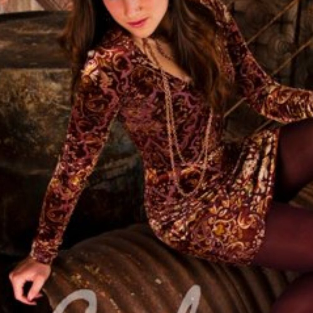Free People Long Sleeve Stretch Dress Size Medium - Picture 2 of 14